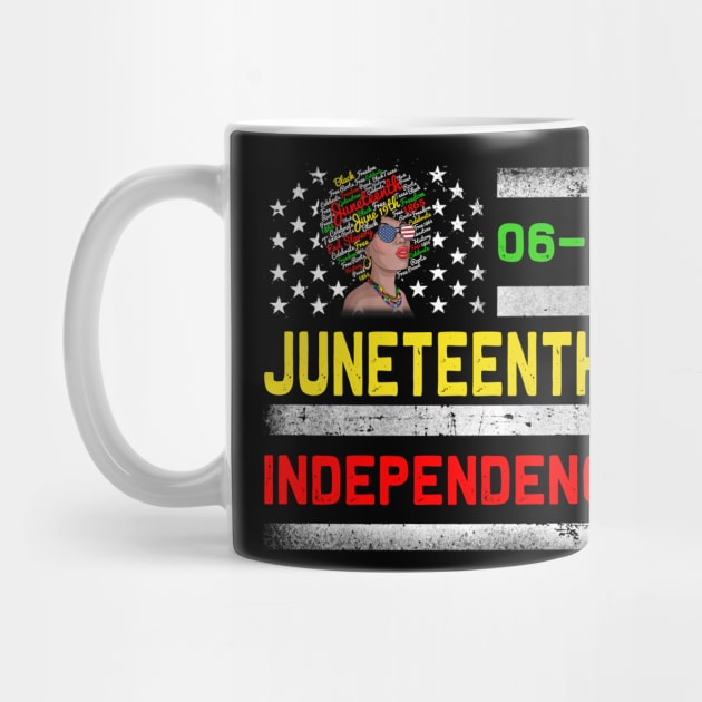 Juneteenth Is My Independence Day Juneteenth Queen Melanin African American Women Tee by David Darry